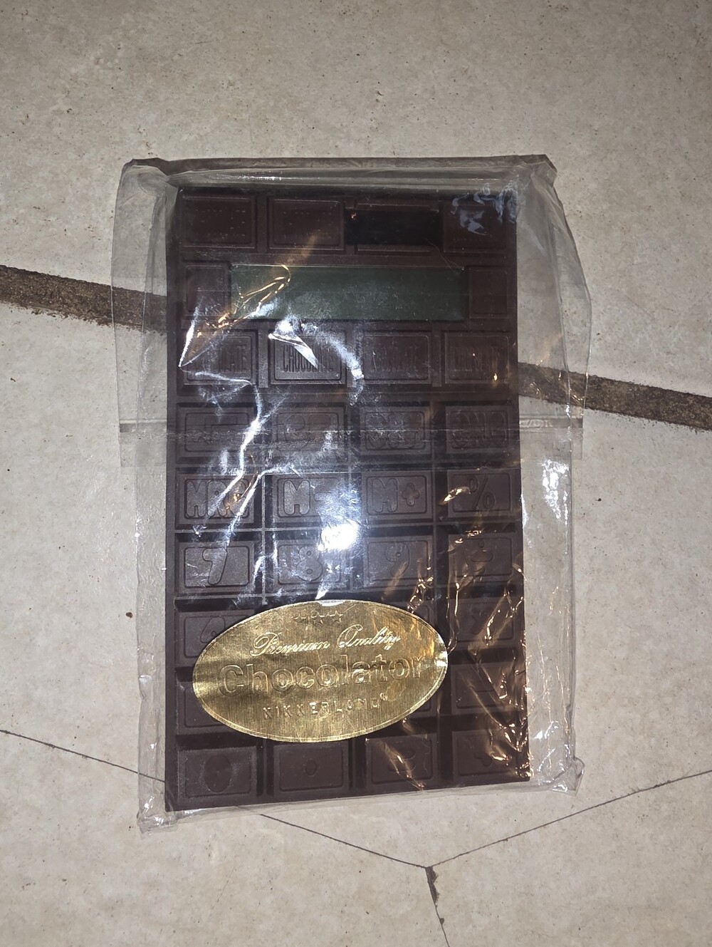 Solar Powered Vintage Chocolare Bar Calculator Kikkerland Brand